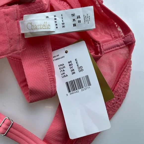 Chantelle Intimates Parisian Underwire Demi Bra 1475 SZ 36DD N266-17 - Picture 3 of 4